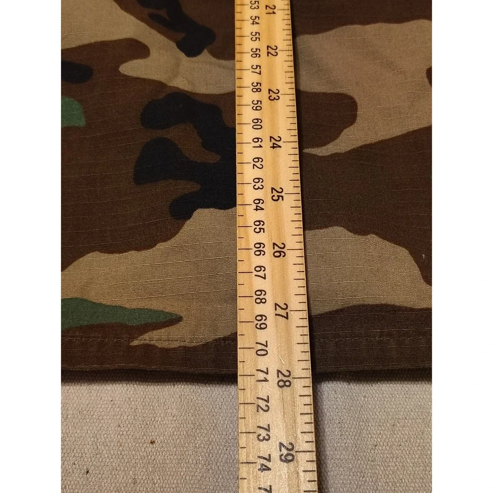 American Apparel Woodland Camouflage Combat Coat Ripstop Jacket Small Short